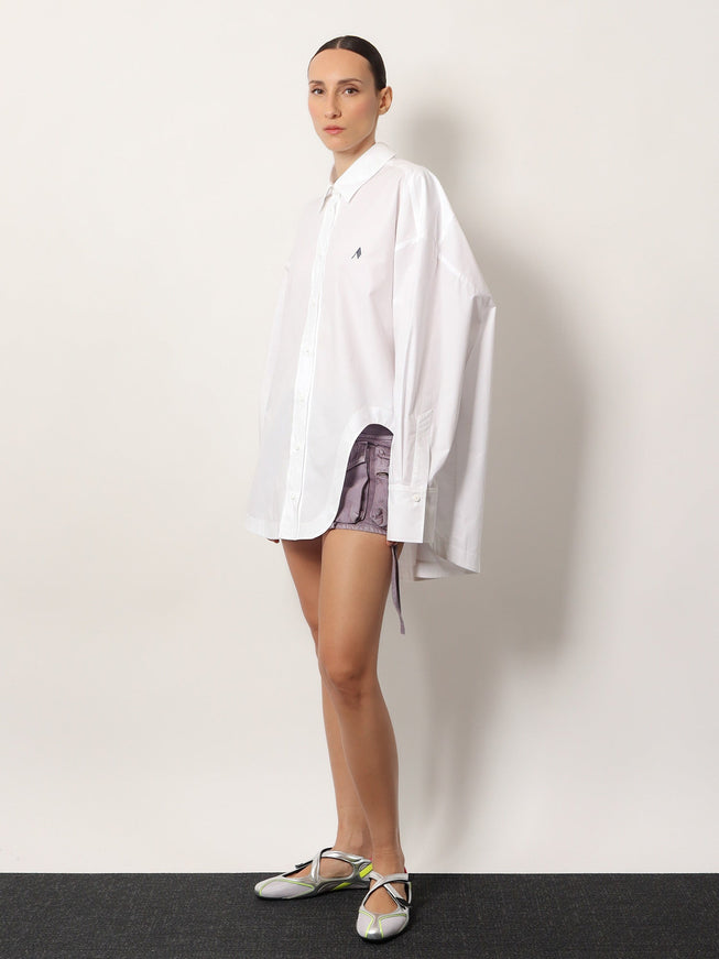 The Attico Cotton Mini Skirt