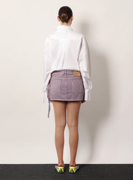 The Attico Cotton Mini Skirt