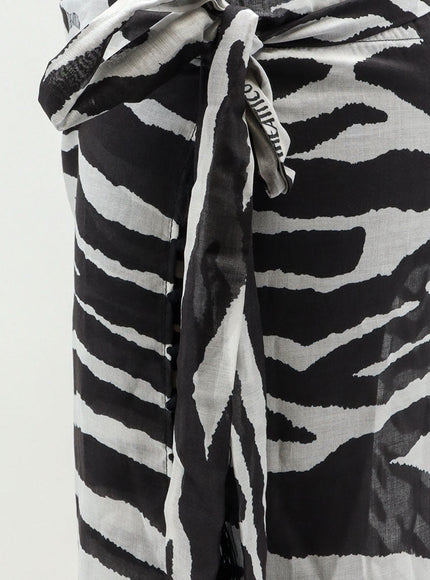 The Attico Pareo Cotton Skirt