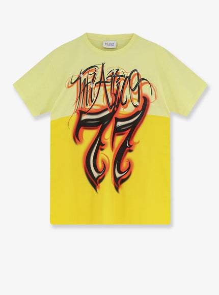 The Attico Cotton T-Shirt With Front Logo Print Multicolor