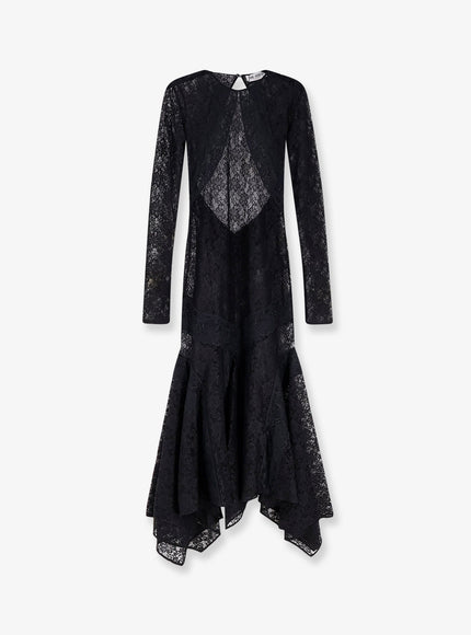 The Attico Lace Dress Black