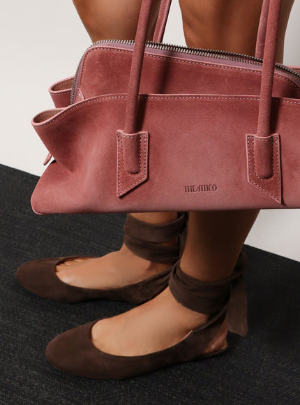 The Attico Cloe Suede Ballerinas