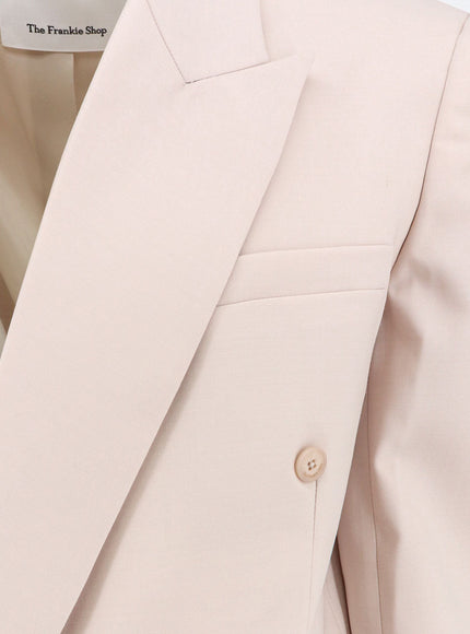 The Frankie Shop Monterey Structured Wool Blend Blazer