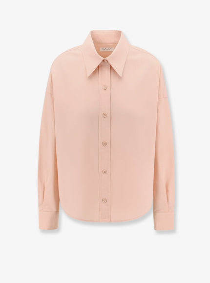 The Frankie Shop Arlen Cotton Shirt Fadedpink