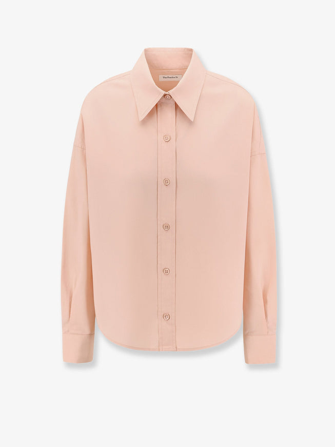 The Frankie Shop Arlen Cotton Shirt Fadedpink