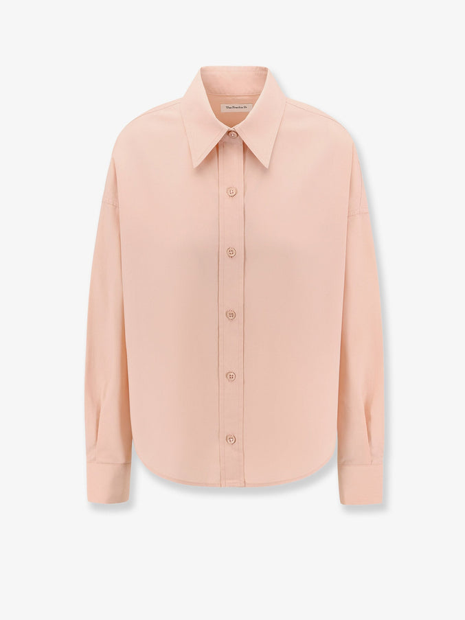 The Frankie Shop Arlen Cotton Shirt Fadedpink