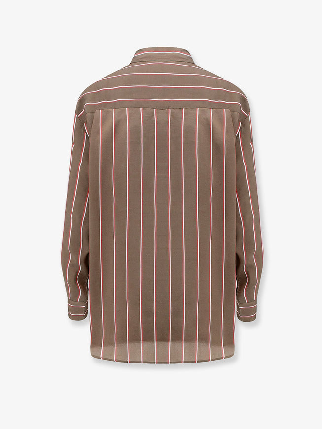 The Frankie Shop Peri Fluid Viscose And Silk Shirt
