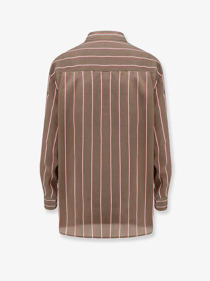 The Frankie Shop Peri Fluid Viscose And Silk Shirt