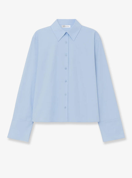 The Frankie Shop Tila Organic Cotton Shirt Lightblue