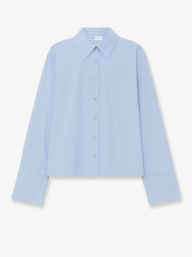 The Frankie Shop Tila Organic Cotton Shirt Lightblue