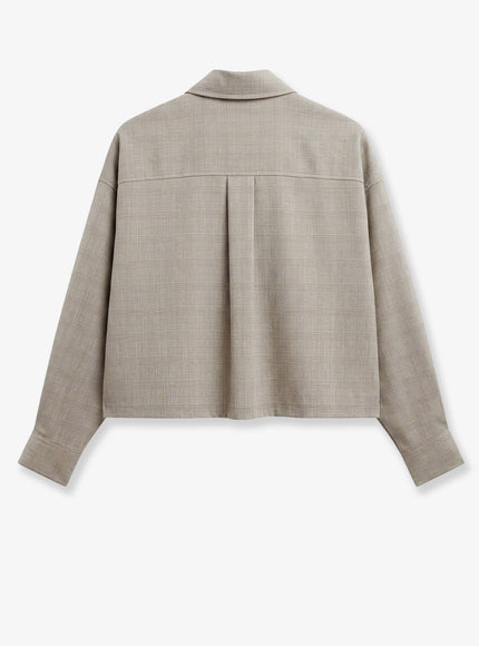 The Frankie Shop Arlen Shirt In Virgin Wool Blend