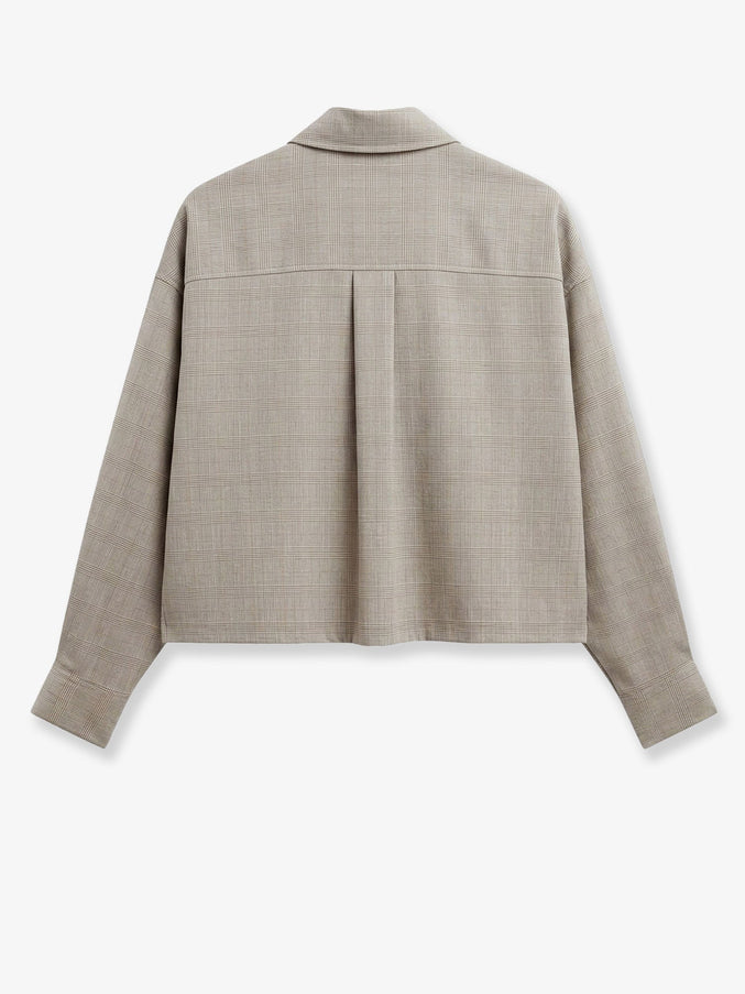 The Frankie Shop Arlen Shirt In Virgin Wool Blend