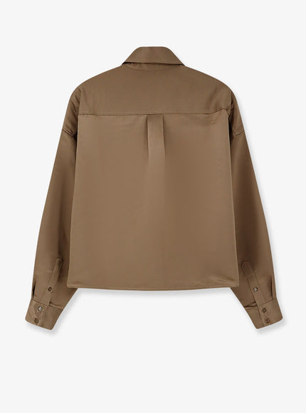 The Frankie Shop Arlen Satin Boxy Shirt