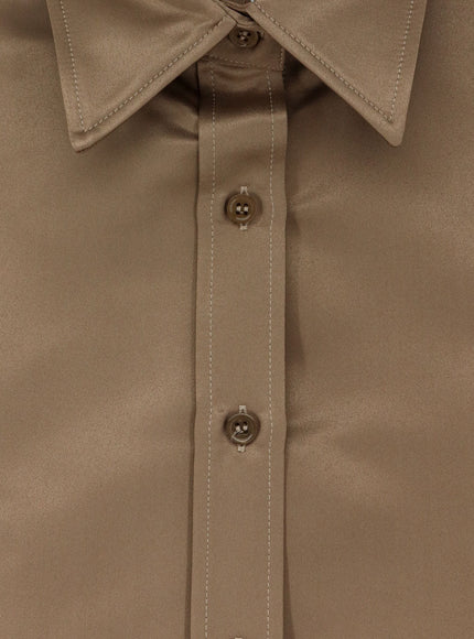 The Frankie Shop Arlen Satin Boxy Shirt