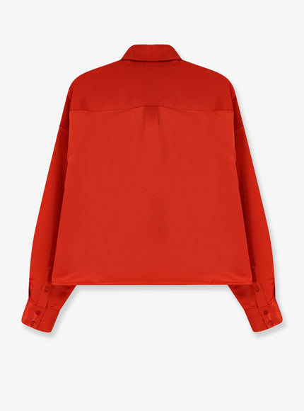 The Frankie Shop Arlen Satin Boxy Shirt