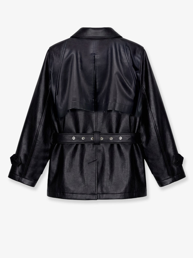 The Frankie Shop Kelia Faux Leather Trench
