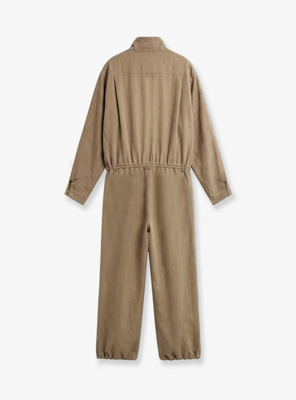 The Frankie Shop Marvin Viscose And Linen Jumpsuit