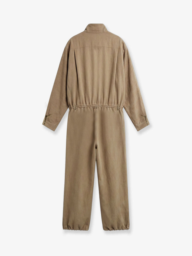 The Frankie Shop Marvin Viscose And Linen Jumpsuit