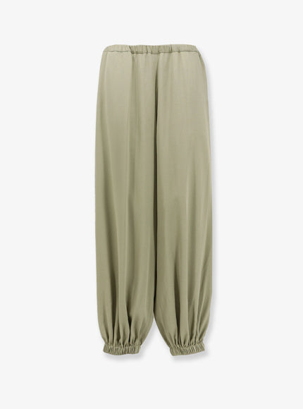 The Frankie Shop Isola Ballon Fluid Viscose Trousers Sage