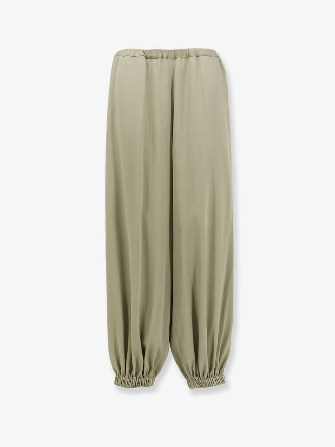 The Frankie Shop Isola Ballon Fluid Viscose Trousers Sage