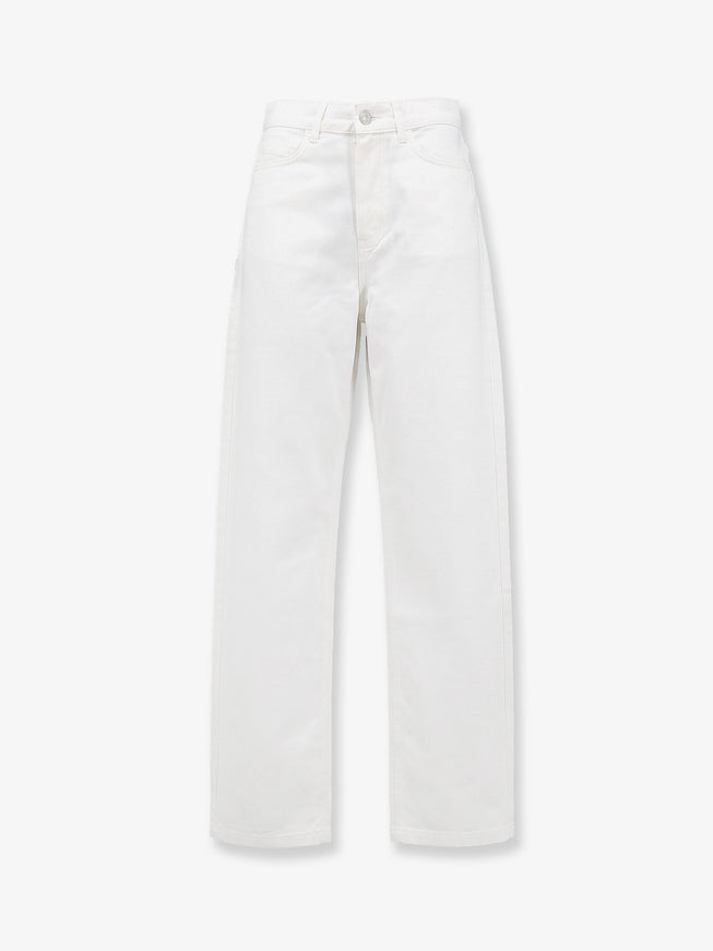 The Frankie Shop Nelton Denim Trousers White