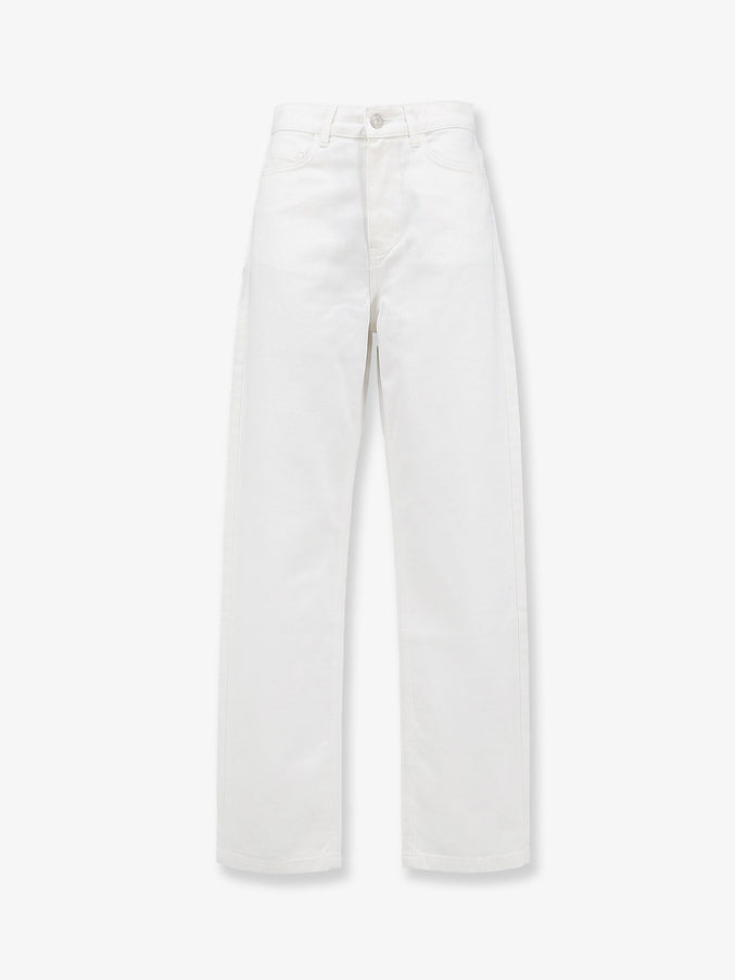 The Frankie Shop Nelton Denim Trousers White