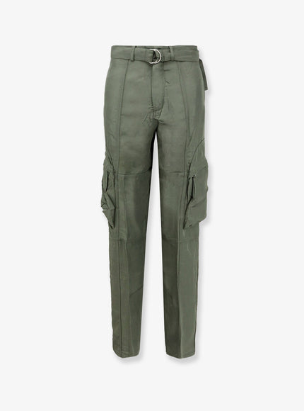 The Frankie Shop Kelly Fluid Cargo Trousers Mossgreen