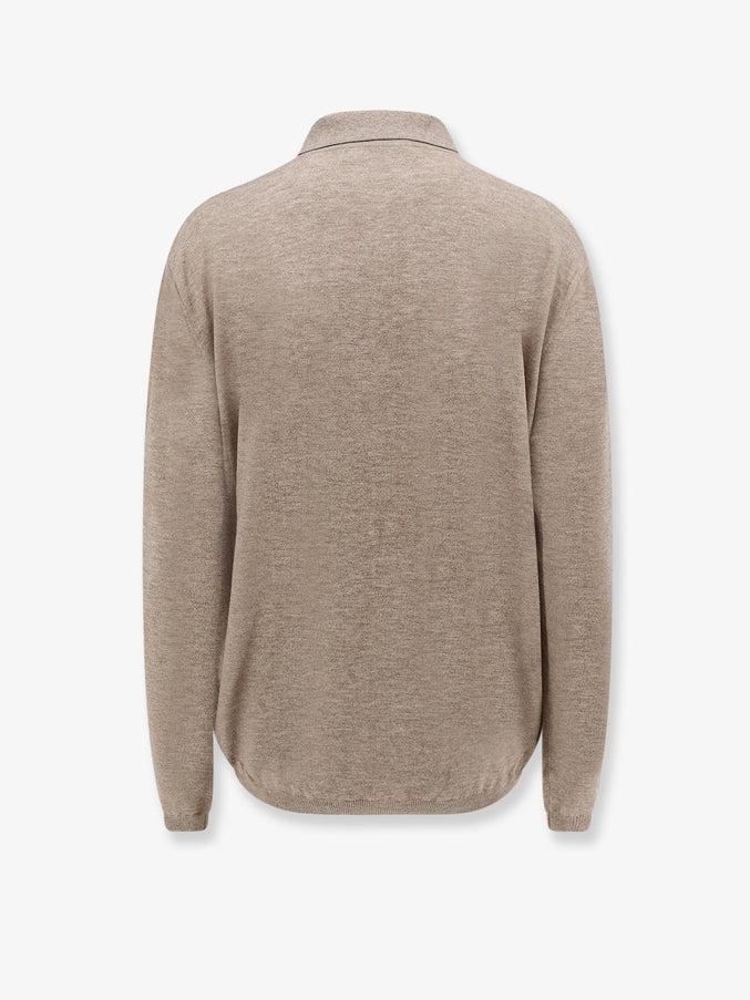 The Frankie Shop Tala Wool Blend Polo Shirt