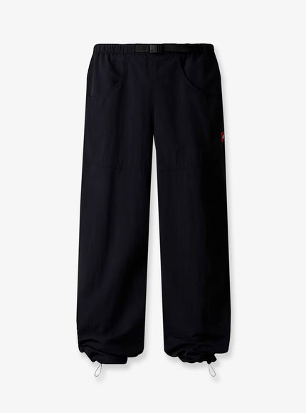 The North Face Nylon Trousers With Front Logo Patch Black