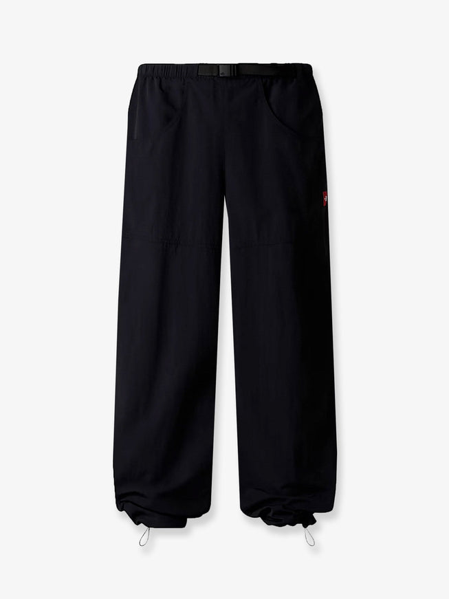 The North Face Nylon Trousers With Front Logo Patch Black