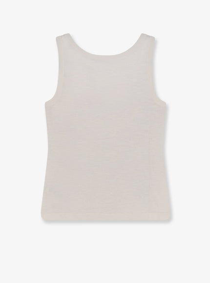 The Row Nobue Tank Top In Cotton And Linen Blend