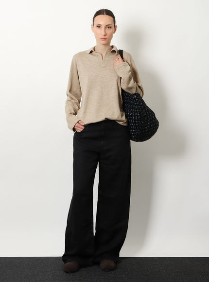 The Row Niosa Cotton And Linen Polo