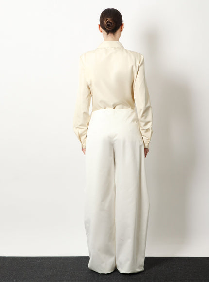 The Row Galileo Cotton And Silk Trousers