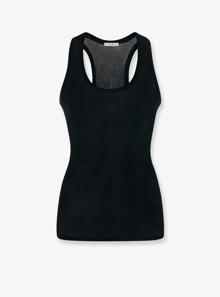 The Row Cendrea Cotton Top Black