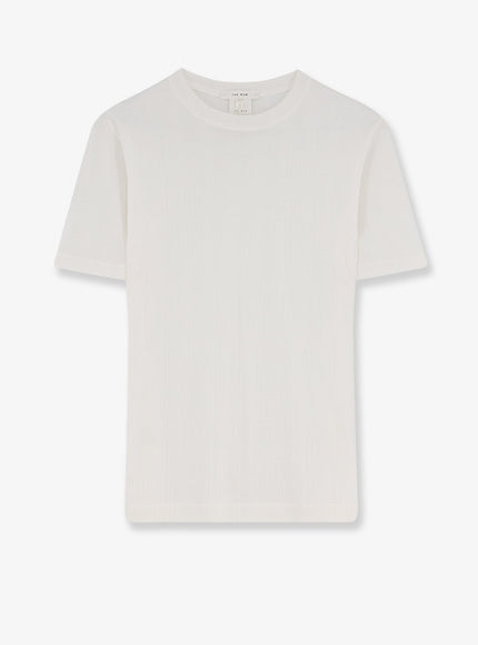 The Row Etina Top Cotton T-Shirt S Ivory