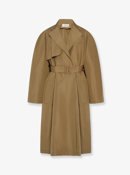 The Row Amapola Ultrafine Silk Trench Coat Sandybuff