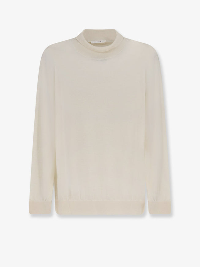 The Row Cashmere And Silk Blend Turtleneck Ivory