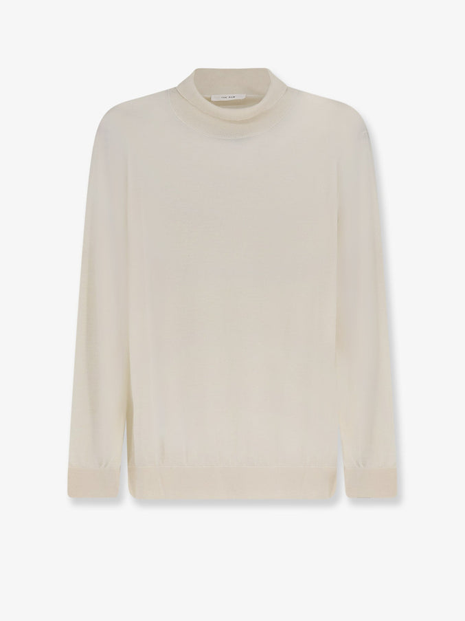 The Row Cashmere And Silk Blend Turtleneck Ivory