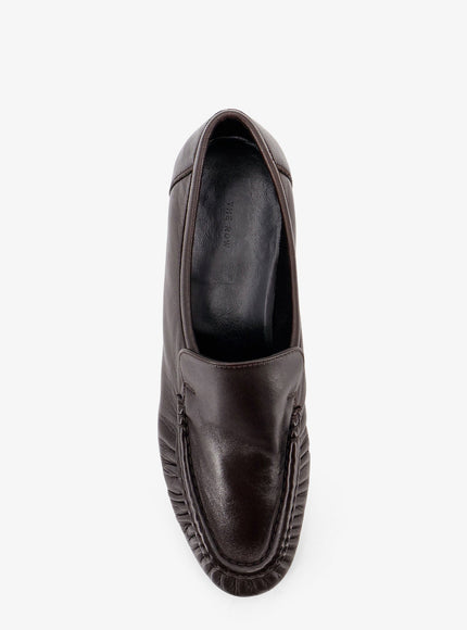 The Row Soft Mocassin Two Leather Loafers