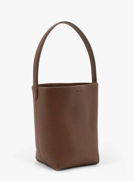 The Row Small N/S Park Tote Hammered Leather Bucket Bag