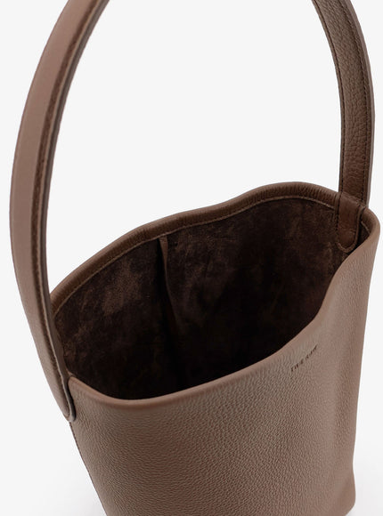 The Row Small N/S Park Tote Hammered Leather Bucket Bag