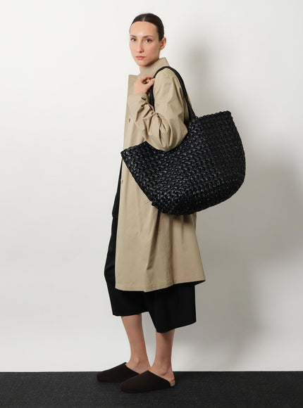 The Row Large Estrelle Raffia Shoulder Bag