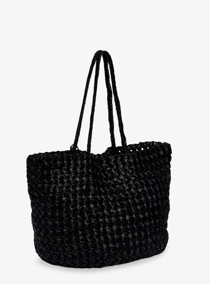The Row Large Estrelle Raffia Shoulder Bag