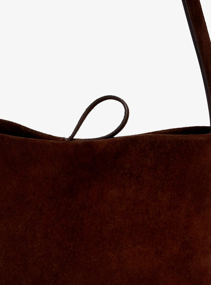 The Row N/S Park Tote Edge Suede Shoulder Bag