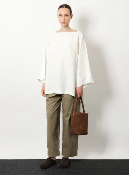 The Row N/S Park Tote Edge Suede Shoulder Bag