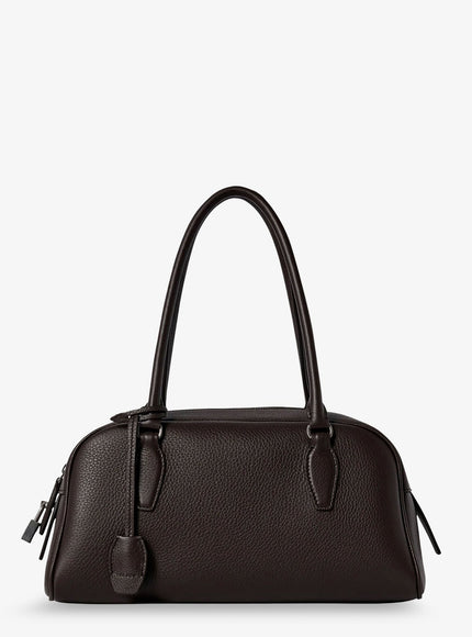 The Row Small E/W India Leather Handbag Uni Deepbrownans