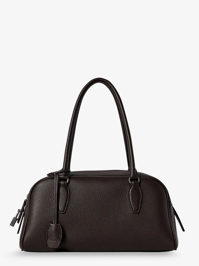 The Row Small E/W India Leather Handbag Uni Deepbrownans