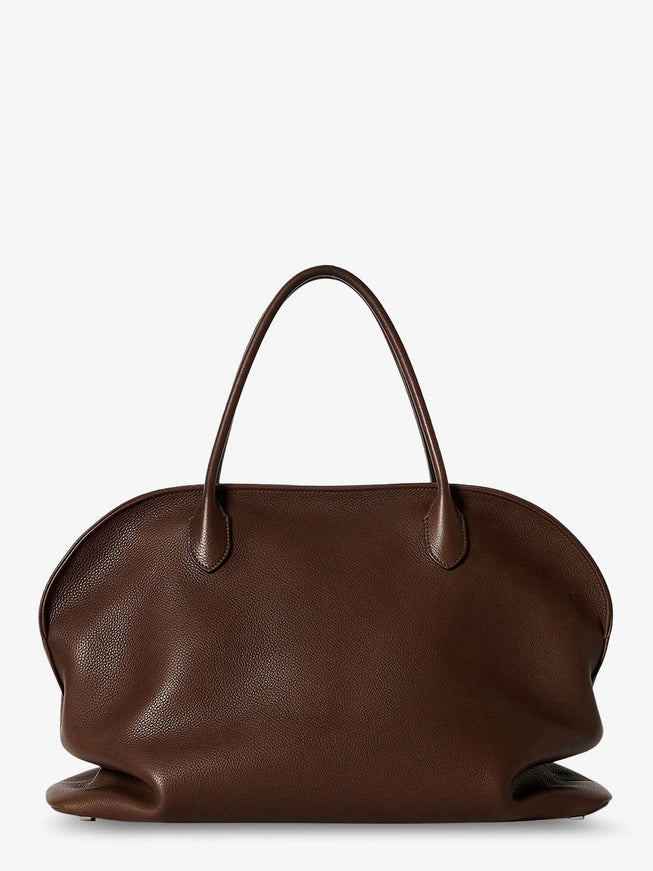 The Row Agnes 15 Hammered Saddle Leather Handbag Uni Deep Brown Ans