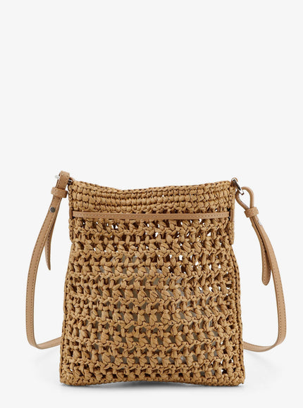 Tod's Raffia Bucket Bag With Crochet Motif