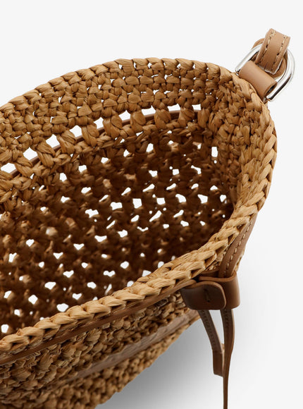 Tod's Raffia Bucket Bag With Crochet Motif